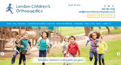Desktop Screenshot of londonchildrensorthopaedics.com